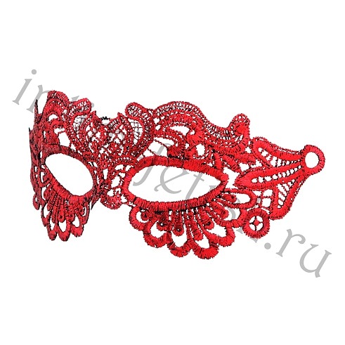 Красная кружевная маска, арт.238-30