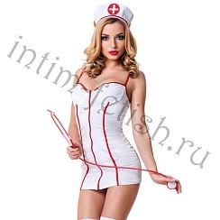 Медсестричка-халатик на молнии и головной убор, Le Frivole