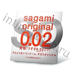 Sagami Original 0.02 полиуретановый презерватив, 1шт.