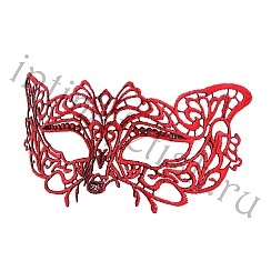 Красная кружевная маска, арт.238-32