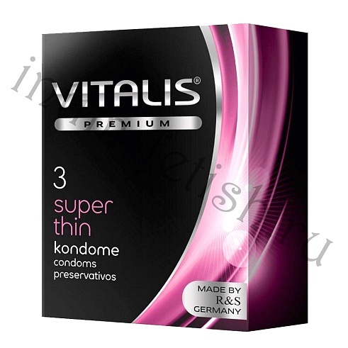 Презервативы ультратонкие VITALIS Super Thin, 3шт.