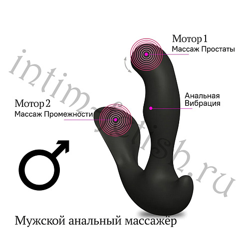 Универсальный массажер для мужчин и женщин Black Jamba Anal Vibrator