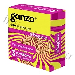 Презервативы Ganzo Long Love, продлевающие 3шт.